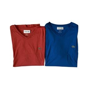 Bundle of Lacoste Men’s V-Neck Tees